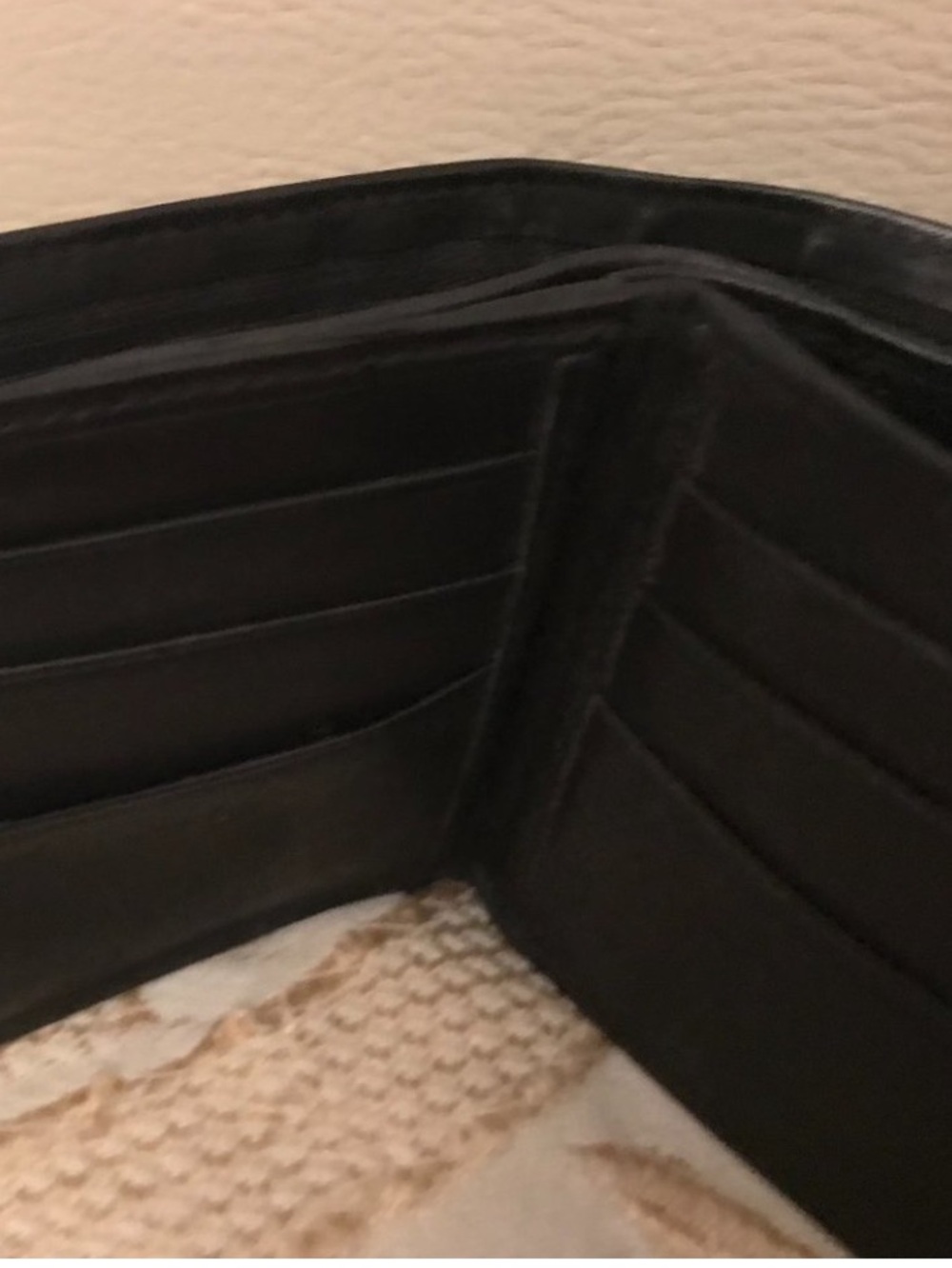 Black Men's Wallet genuine leather
